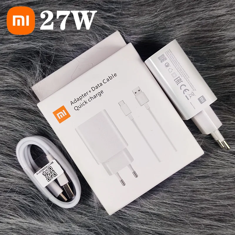 Original Xiaomi Charger 27W EU/US Fast Charge Adapter Type C Cable For Mi 9 8 SE 9T pro Redmi Note 7 K20 Pro 65w usb c charger