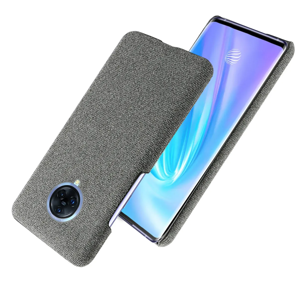 Vivo Nex3 простой тканевый чехол-накладка для Vivo Nex 3 Hybrid Clothes Жесткий ПК держатель для карт задняя крышка