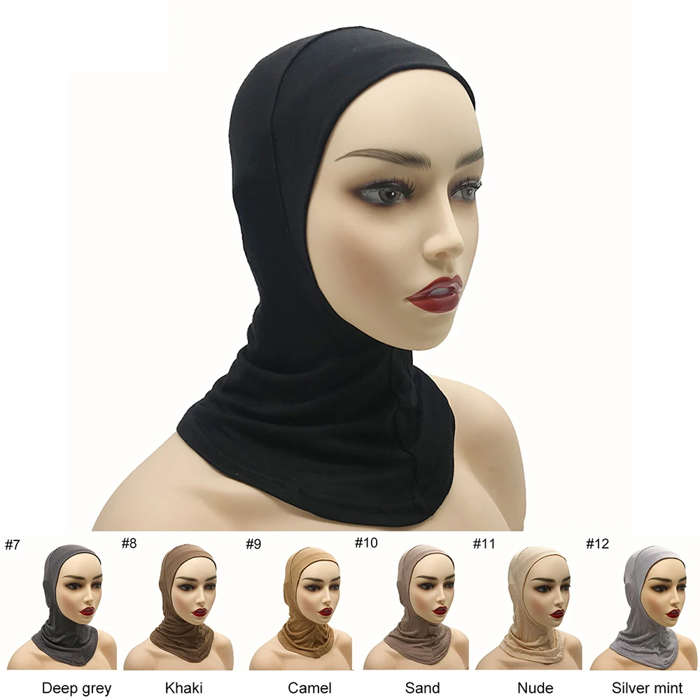Fashion Muslim Women Lady Inner Hijab Caps Islamic Underscarf Headwear Hats 