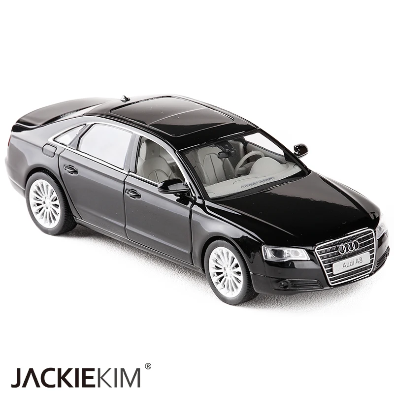 Высокая имитация 1:32 AUDI A8 сплав модель автомобиля с выдвижной назад мигающие музыкальные игрушки враг детский подарок
