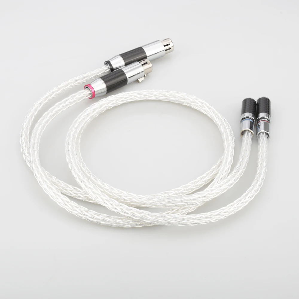 

High Quality 8AAG Signature OCC Silver Plated RCA Male To XLR Female Plug Audio Cable XLR (female) To RCA (male) Audio Cable