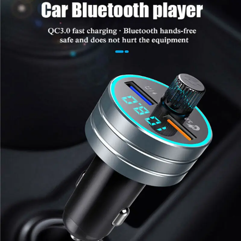 SH489 Bluetooth 5,0 fm-передатчик Handsfree автомобильный комплект MP3-плеер USB Комплект