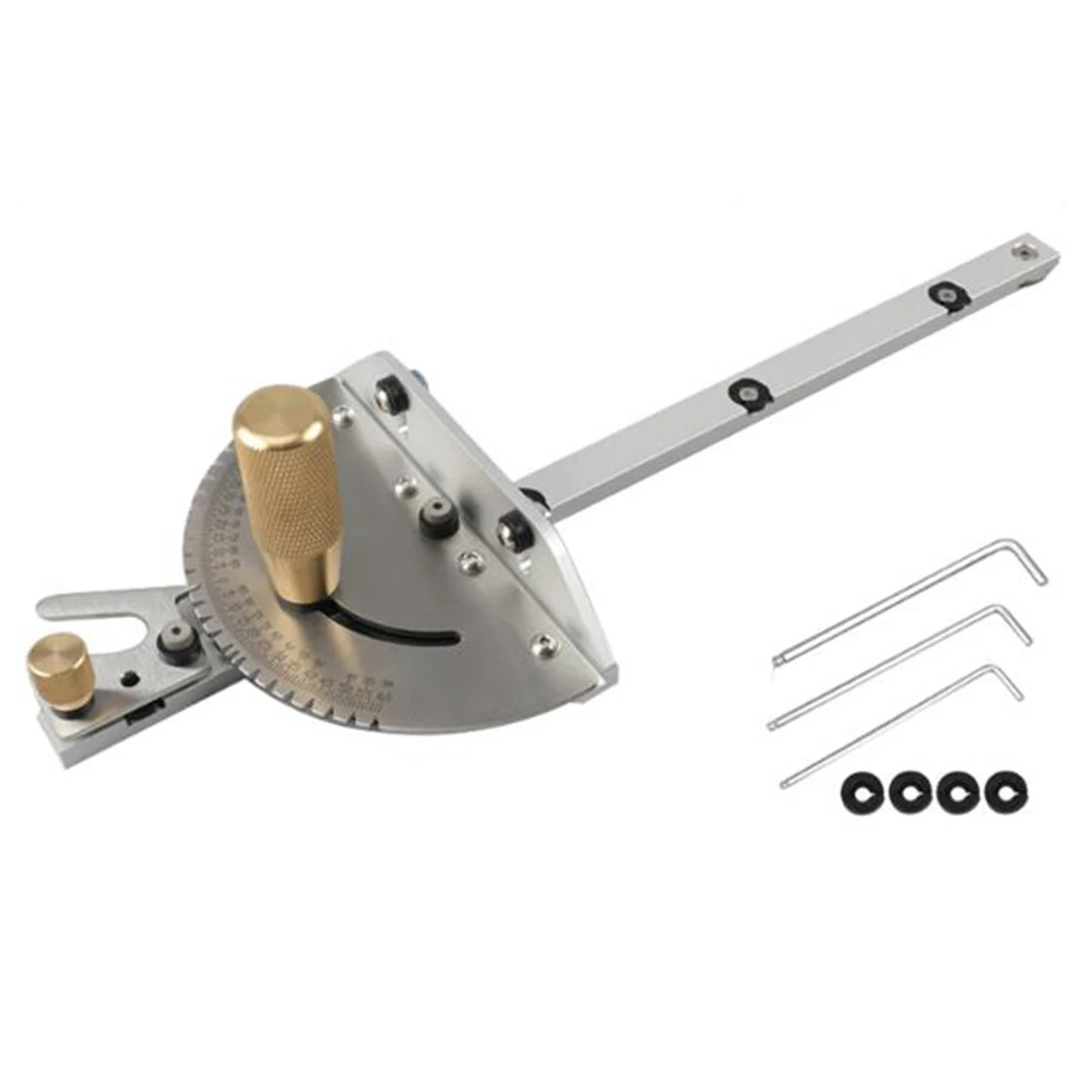 

1*Miter Gauge Sawing Cutter Router 1pc Miter Gauge Milling Machine Aluminum Woodworking Tool