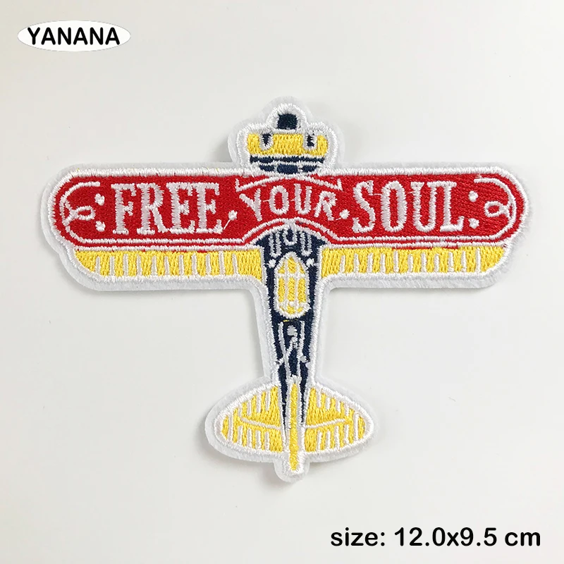 airplane Aircraft Fighter Aeroplane fighter plane jet Badge Iron on stickers Patches for Individual clothing stickers