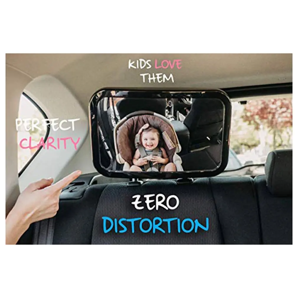 Детское автомобильное сиденье, зеркало заднего вида, регулируемое для младенцев, детей, малышей, безопасность