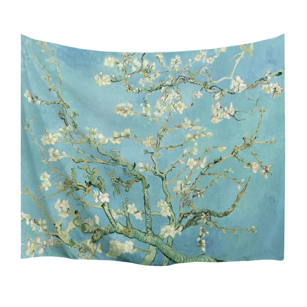 

PROCIDA Tapestry Wall Hanging Polyester Fabric Flowers Theme, Wall Decor for Dorm,Bedroom,Living Room, Nail included