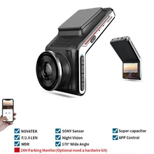 Sameuo u2000 frente e traseira do carro dvr 2k lente dupla traço cam fhd1080p wifi câmera traço inteligente visão noturna automática 24h monitor de estacionamento