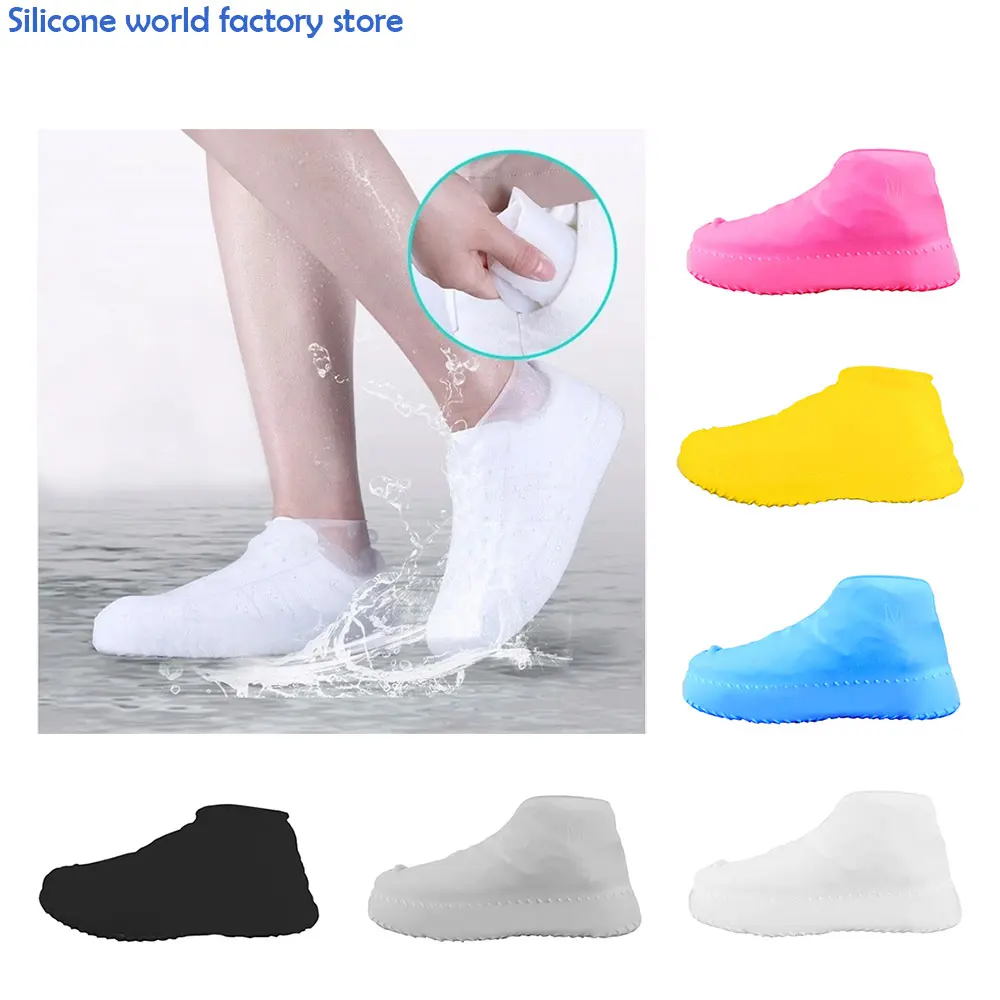 Boots Waterproof Shoe Cover Silicone Material Unisex Shoes Protectors Rain Boots for Indoor Outdoor Rainy Days Reusable