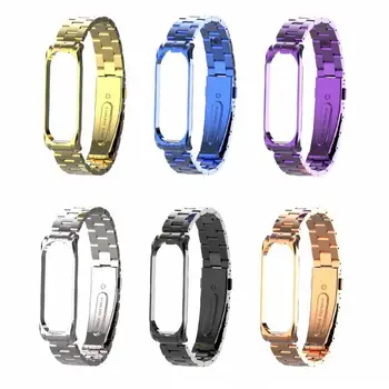 

For Xiaomi Mi Band 4Metal Strap Stainless Steel Wrist Strap For Xiaomi Mi band 4 Bracelet Metal Replacement Strap For Mi Band