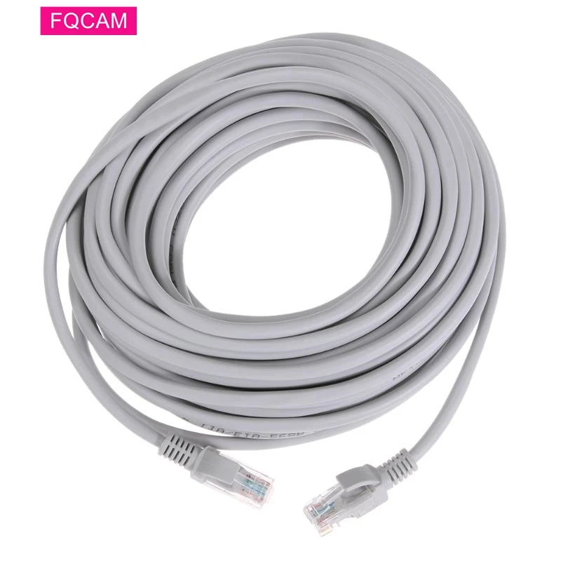 Cámara POE RJ45 1M/3M/5M/10M/20M/30M/40M Ethernet CAT5 PC red de Cables de alambre para cámara IP sistema NVR Accesorios