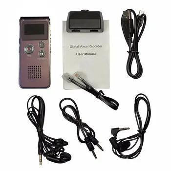 

Multifunction Digital Voice Recorder 8G or 16G USB Rechargeable LCD Display Audio Voice Recording Dictaphone WAV MP3 Player