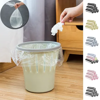 

120PCS garbage bags Thick Drawstring Garbage Bag Automatic Closing Handle Household Multi Size Biodegradable garbage bags