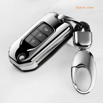 

1 Set TPU Soft Car Key Case New Simple And Generous Full Cover Shell For Honda Civic CR-V HR-V Accord Jade Crider Odyssey 2015-