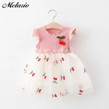 

Melario Baby Girls Clothes Summer Baby Dress Sweet Mesh Splice Princess Dresses Sleeveless Girl Kids Dress for Baby 6M 24M