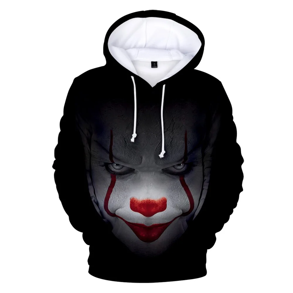 Детский костюм клоуна IT Chapter 2 для мальчиков и девочек маскарадный толстовка с