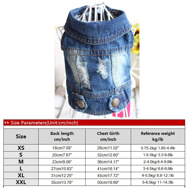 Deep blue denim Одежда для домашних животных Дизайнерская одежда для собак для маленьких собак крутая джинсовая куртка для французского бульдога джинсовая куртка одежда для собак для чихуахуа 15 - Цвет: Deep blue denim