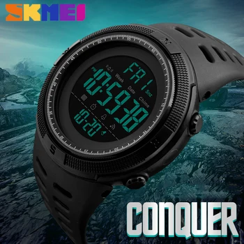 

SKMEI Brand Men Sports Watches Fashion Chronos Countdown Men's Waterproof LED Digital Watch Man Military Clock Relogio Masculino