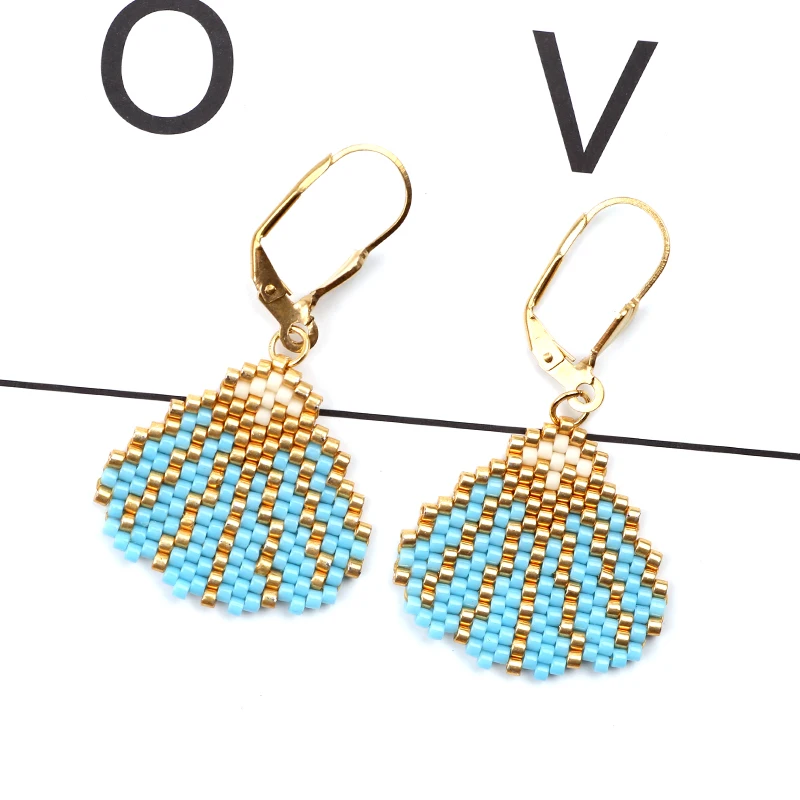 

FAIRYWOO Mermaid Girl Fairy Princess Tread on the waves shell Earring