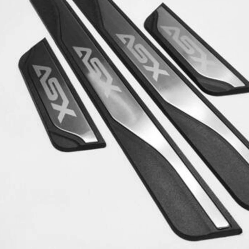 Защитная Накладка на порог для Mitsubishi ASx Auto Accessories 2010 2019|Буксиры и подвесные