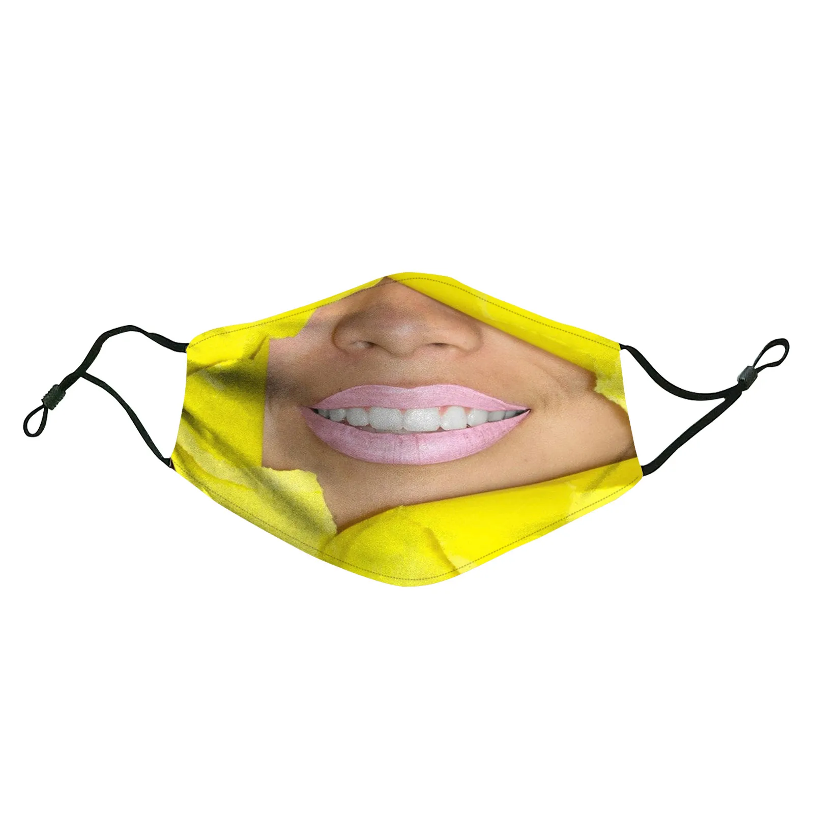 3D Funny Mask Hot Fashion Funny Face Masks Washable Reusable Cotton Maske Cosplay Mascarillas Headband Masques Cubrebocas