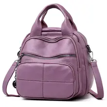 Женский рюкзак из мягкой кожи, школьные сумки через плечо для женщин, Многофункциональный маленький дорожный рюкзак, сумка Mochila Feminina