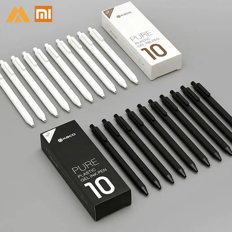 Xiaomi Mijia KACO 0 5 мм Xiomi Mi ручка для подписи Gal чернила плавного письма прочные 10 шт./лот