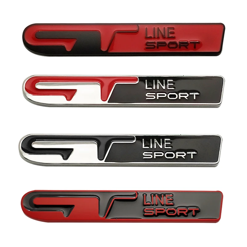 

NEW Car Sticker GT LINE SPORT 3D metal Emblem Badge Decal For Renault Megane 2 3 Duster Logan Clio Laguna 2 Captur Car Styling