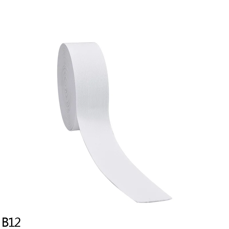 B12-3.5cm 5 ярдов ширина 1,5-4,5 см эластичная лента черная белая плоская резинка s одежда швейный материал DIY аксессуары для пошива одежды - Цвет: B12-3.5cm