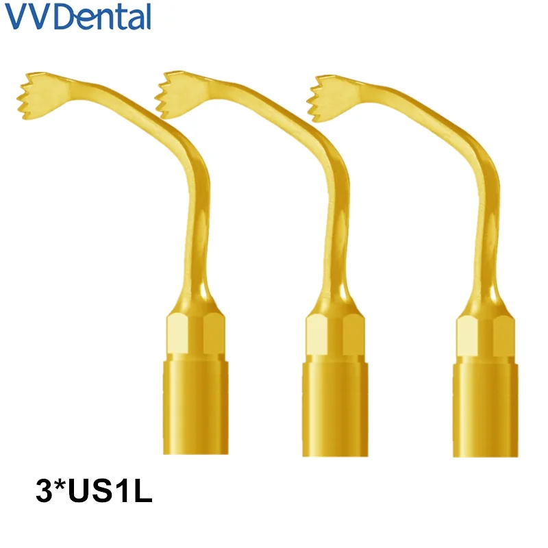 Punta Da Taglio Ossea Us1L Da 3 Pezzi Per Woodpecker Ultra-Chirurgia, Attrezzatura Per Chirurgia Dentale Mectron Piezosurgery