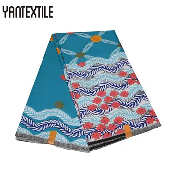 

YANTEXTILE Free Shipping African Fabric Ankara Wax Nigeria Prints Polyester Material Tissus Veritable Wax African Ankara Fabrics