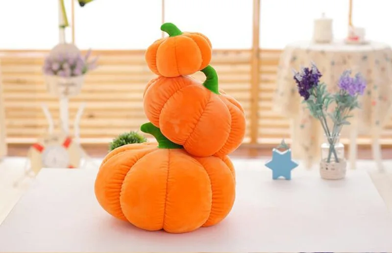 Halloween Hooded Pumpkin Creative& Vegetable Pillow Pumpkin Plush Toys Creative Toy