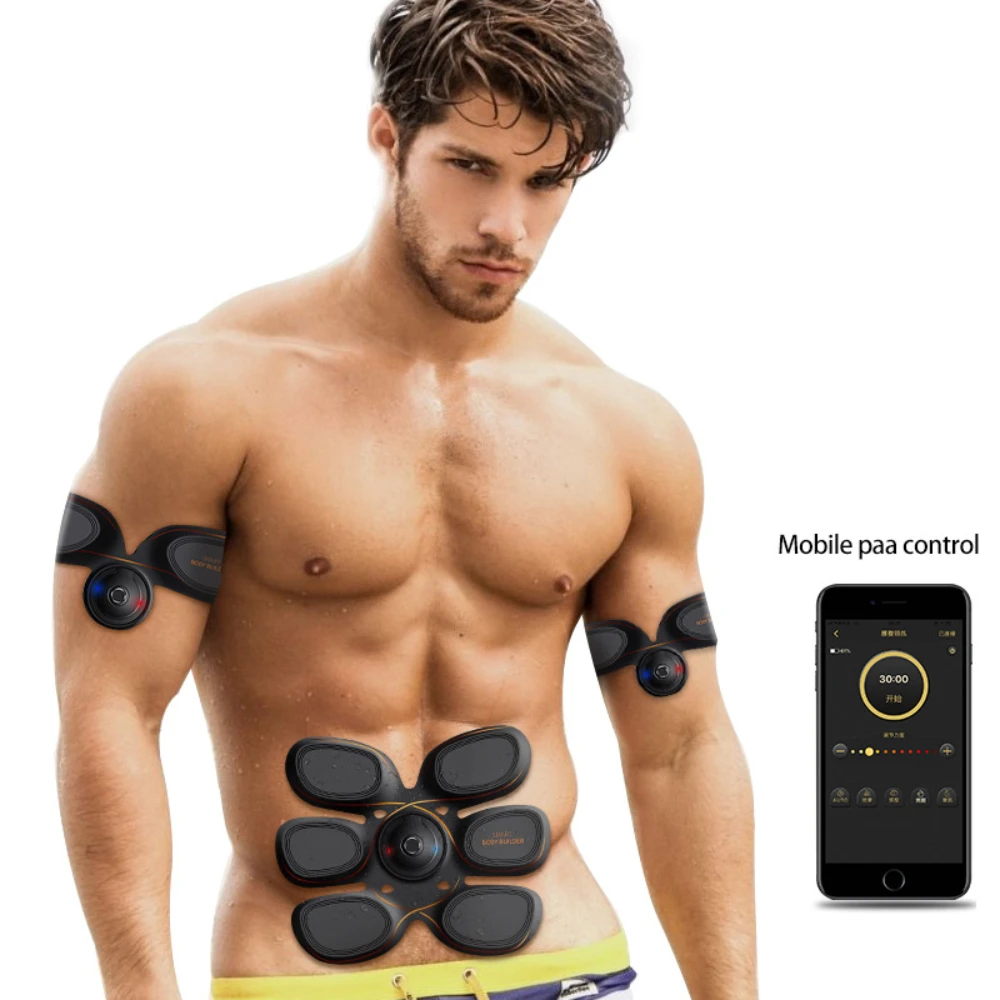 TENS Unit EMS Pads ABS Muscle Stimulator Abdominal Exercisers with 3  Machine