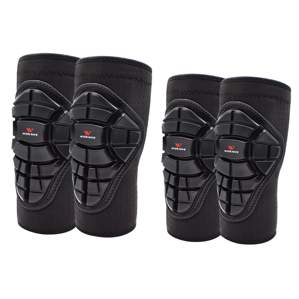 Elbow Knee Pad Protector Support Shield Set for Skating Skiing Motorcycle