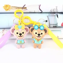 Стиль брелок с подвеской медведи Duffy и shelliemay Южная Корея симпатичная цепочка для ключей Подвеска для автомобиля