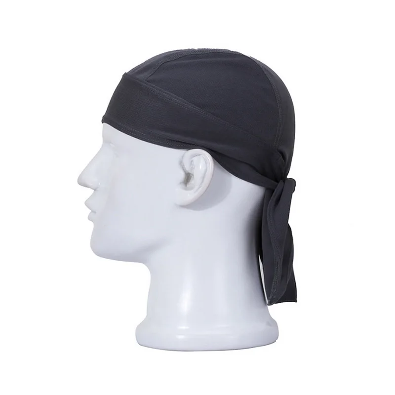 Du-rag шарф головной убор рэп-Группа Мода Галстук Вниз шляпа Спорт на открытом воздухе Твердые банданы Мужчины Женщины Дети головной убор черный/белый - Цвет: Красный