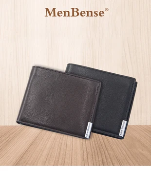 

Men's wallet short style simple fashion clip edge high quality PU multi-card wallet for men