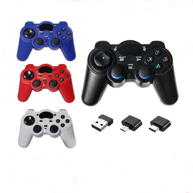 Mando de juego 2,4G Joystick inalámbrico Android con conversor OTG para  PS3/Smart Phone para Tablet PC Dispositivo de TV inteligente - AliExpress