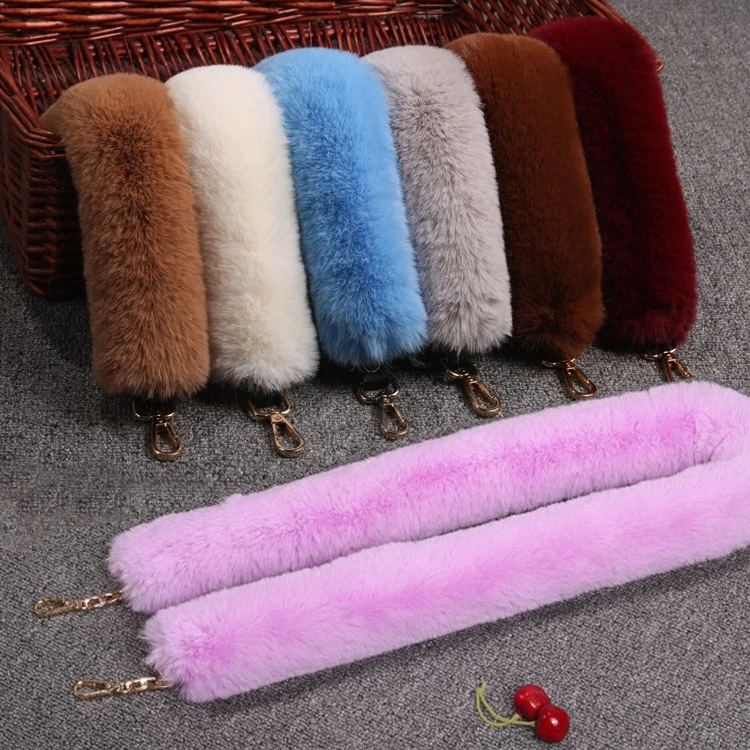 fluffy bag strap