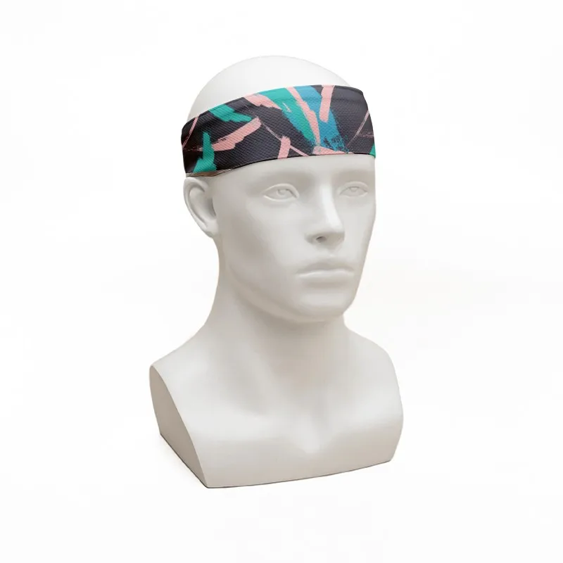 Paint Splash Pattern Designs Outdoor Sports Cycling Running Tennis Anti-Slip Sweatbands Headbands