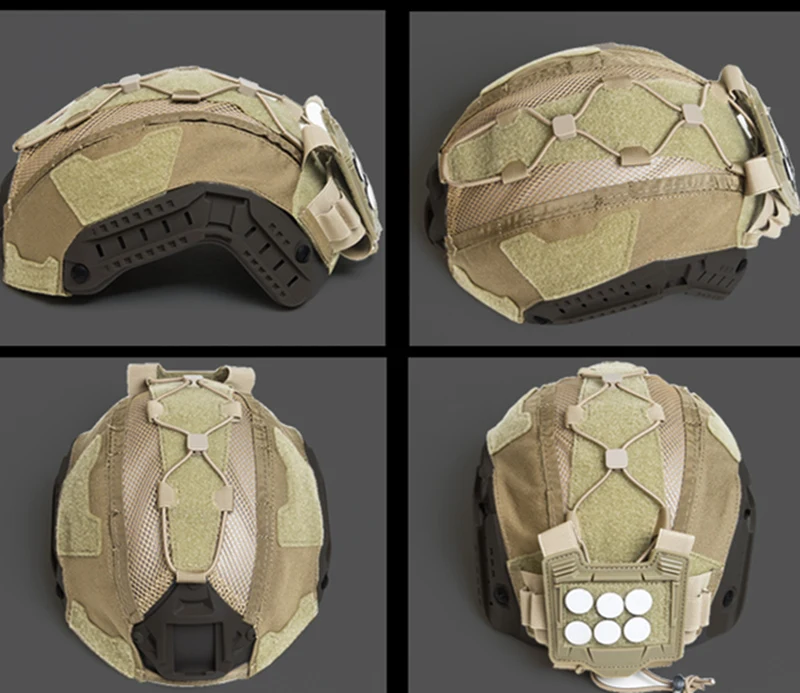 FMA Tactical Maritime Helmet Cover Multifunctional Battery Holder Balanced Pouch Bag BK/DE/MC