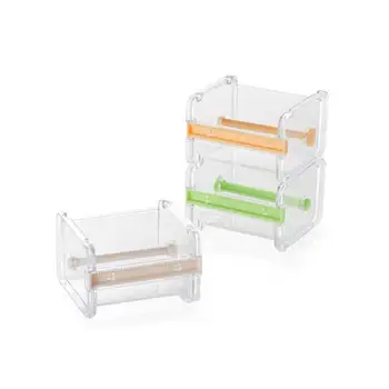 

1PC Cute Simple Creative Transparent Adhesive Tape Tape Desktop Holder Washi Dispenser Tape Office Paper With U1V6