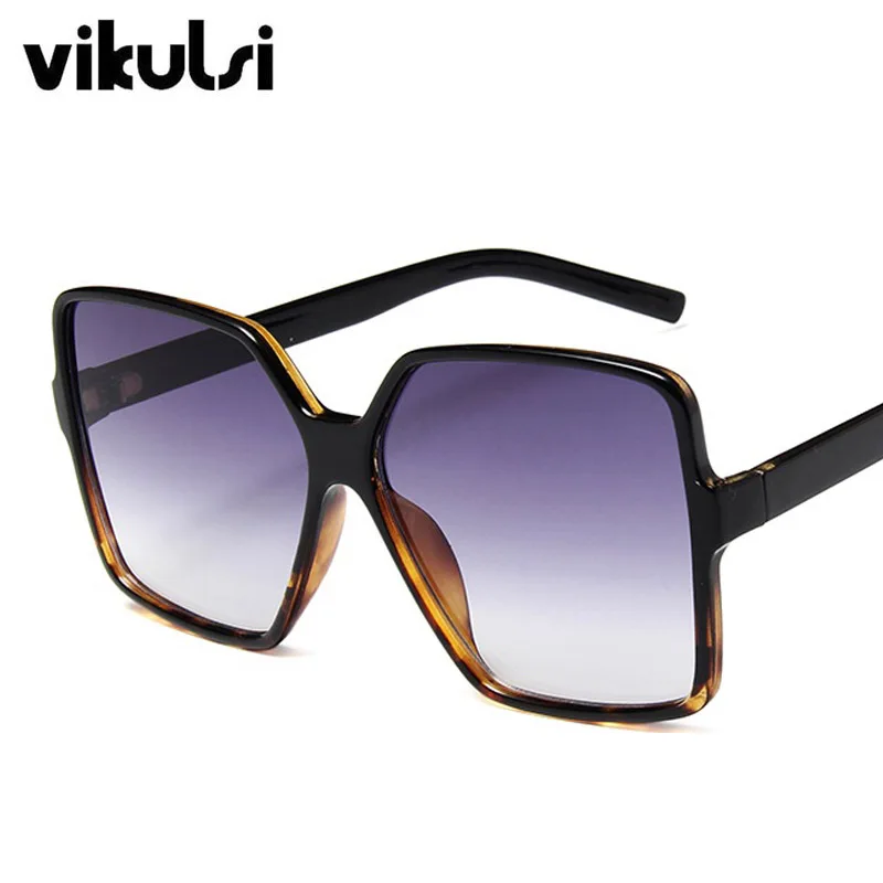 Ретро Модные Квадратные Солнцезащитные очки женские фирменные дизайнерские солнцезащитные очки «кошачий глаз» Для женщин Gradies Shades Популярные черные очки в леопардовой оправе - Цвет линз: E229 black leopard
