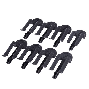 

8 x Clamp Plastic Clamp Black for House Trash Bag