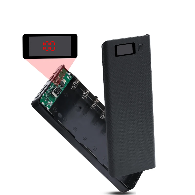 5 в двойной USB 8*18650 Блок питания аккумулятор мобильный телефон зарядное