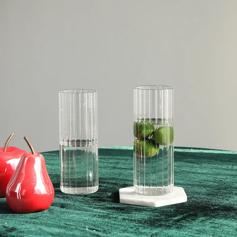 Large Glass Vases Plant Bottle Tabletop Chinese Vase Flower Crystal Nordic Decoration Living Room Flower Modern Home Decorative