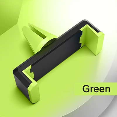 Green Универсальный автомобильный держатель для телефона Подставка для вентиляционного отверстия держатель 360 Degreen для iPone Xr samsung смартфон Поддержка 4-6 дюймов подставка в автомобиле - Цвет: Green