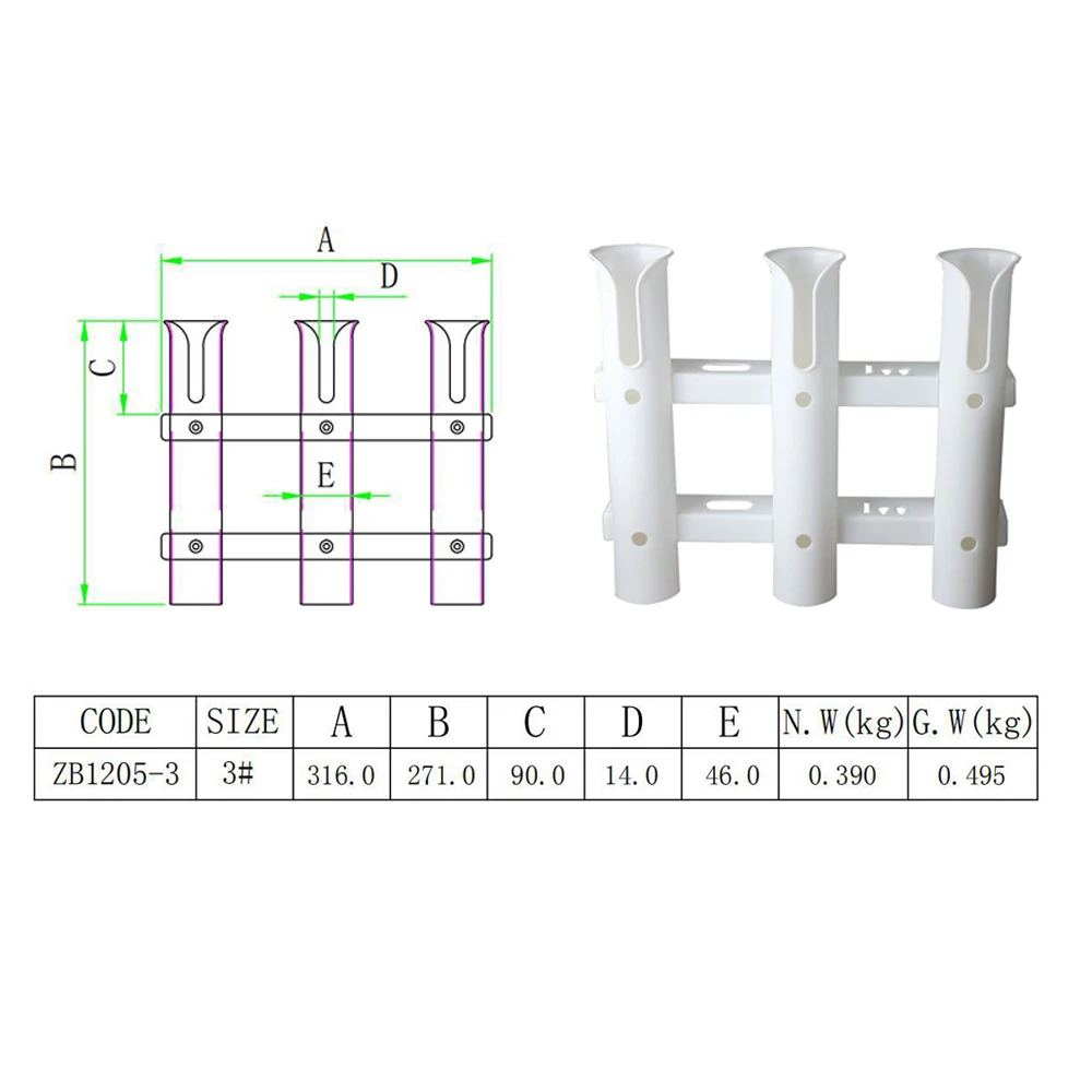 1 Piece Plastic Rod Pole Holder Fishing Boat Marine Yacht Hardware Fishing Pole Rod Holders For Boats