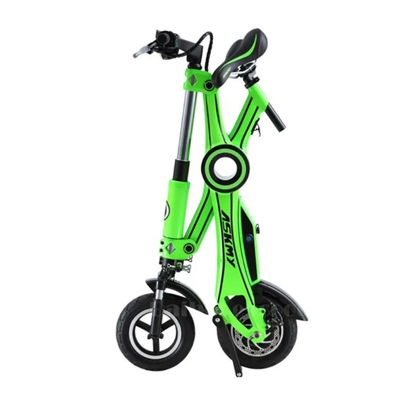 Folding Electric Scooter 2 Wheel Electric Scooters with Smart APP 12 inch 250W 36V Mini pink Electric Bicycle Bike for women     (2)