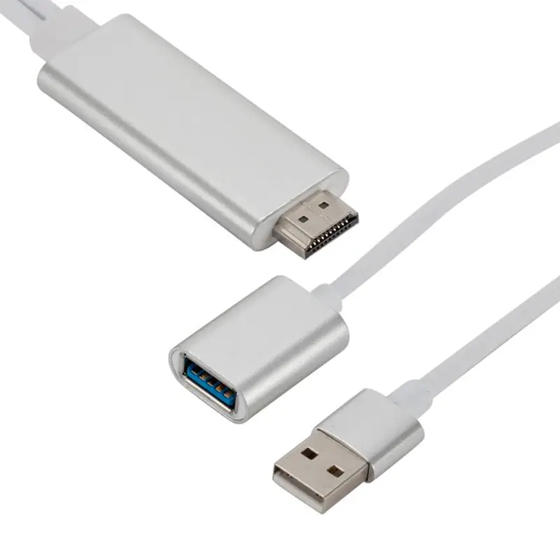 USB к HDMI 1080P кабель-переходник для телевизора hd-конвертер для Apple iPhone 8 7 6 samsung Galaxy S8 S7 для Android смартфонов