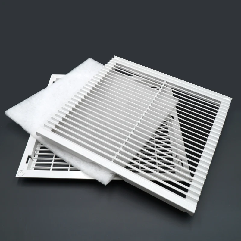 323*323mm Cabinet Ventilation Filter, Set Shutters Cover, Fan Grille Louvers Blower,Exhaust Fan Filter for 22082 fan FK6626.300